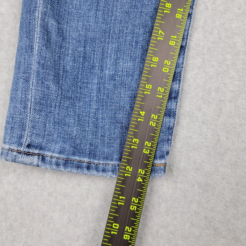 FRAME Jeans Le Pixie Beau Size 25 Distressed Knee Blue - Picture 7 of 8
